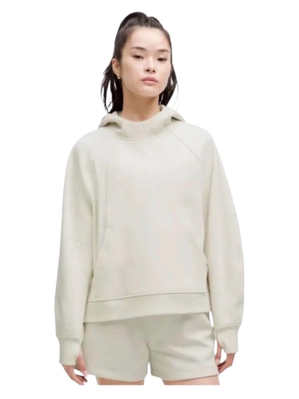 Lululemon Scuba Oversized Side-Slit Hoodie Bone